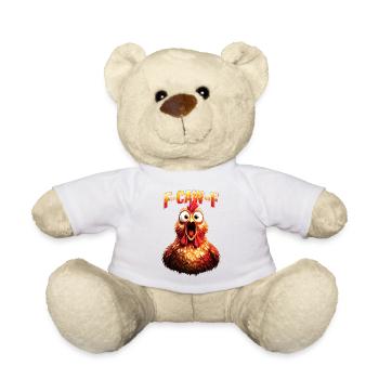 F-Caw-F Chicken Hahn Huhn - Teddy - Weiß - Vorne