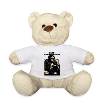Lies Verbotene Bücher, Schimpanse. - Teddy - Weiß - Vorne
