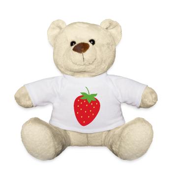 Erdbeere - Teddy - Weiß - Vorne