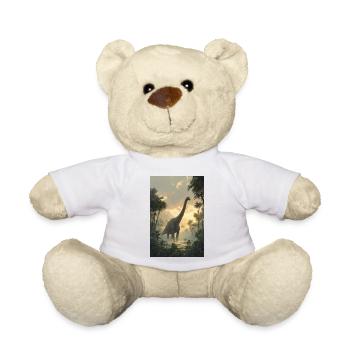 Dinosaur Dawn in Jungle - Teddy Bear - white - Front