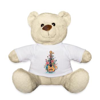 Fleurs Guitare dans la Magie des Couleurs - Nounours - blanc - Devant