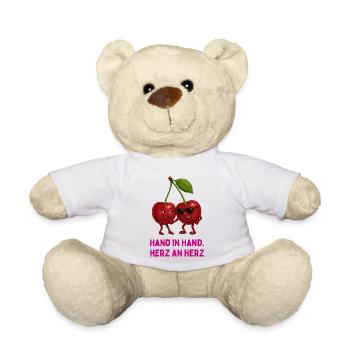 Kirschen im Liebesbund - Teddy - Weiß - Vorne