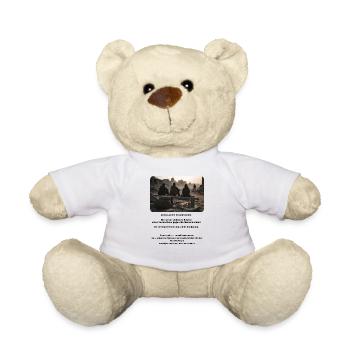 Ruins in the evening light - Teddy Bear - white - Front