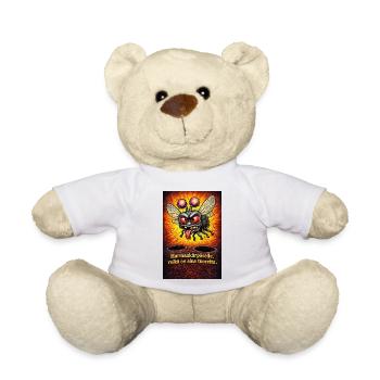 Für eine graue Fliege ist das Loch immer eine Staubquelle - Teddy - Weiß - Vorne