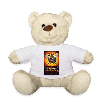 Für eine Graufliege ist ein Loch immer frisch - Teddy - Weiß - Vorne
