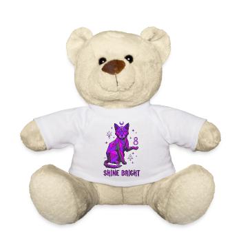 8. Geburtstag Mystische Katze - Teddy - Weiß - Vorne