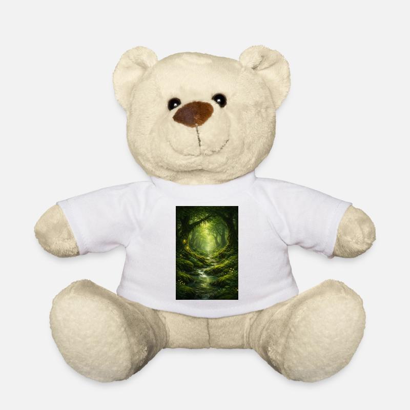 mystischer Wald - Teddy - Weiß