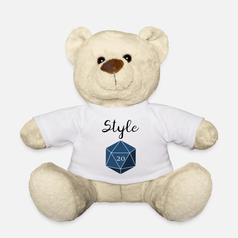 Style Check d20 - Teddy Bear - white