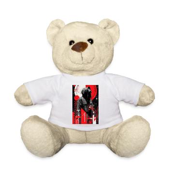 Sweat à capuche à gaz Grunge Duotone - Nounours - blanc - Devant
