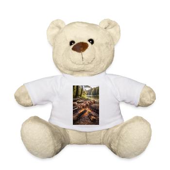 Campfire barbecue skewers by the lake - Teddy Bear - white - Front