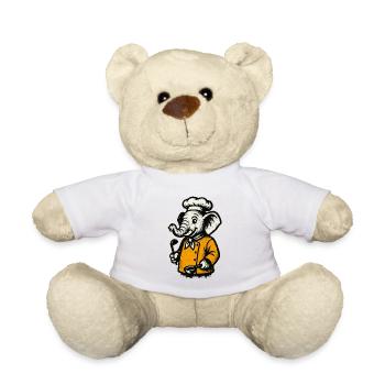 Cuisinier Chef Éléphant - Nounours - blanc - Devant