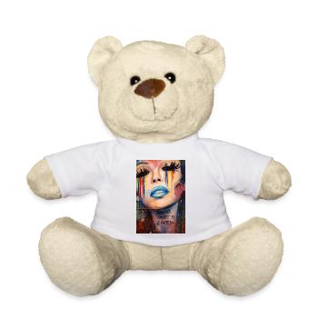 Dreams to Live Bunte Graffiti - Teddy - Weiß - Vorne