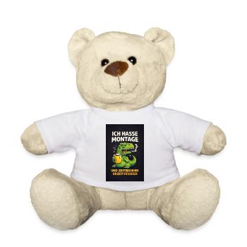 Je déteste les lundis – Primeval Oaks voyageant dans le temps - Nounours - blanc - Devant