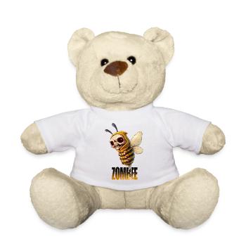 ZOMBEE – Undead killer bee in a hoodie - Teddy Bear - white - Front