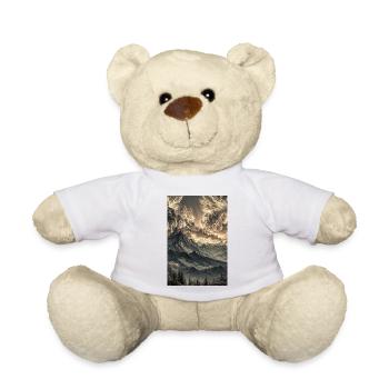 Dramatische Berglandschaft im Dämmerlicht - Teddy - Weiß - Vorne