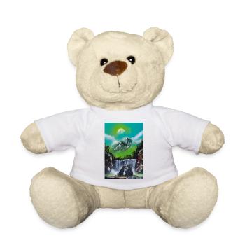 Amour en cascade lunaire - Nounours - blanc - Devant