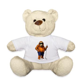 Affe Golfspieler - Teddy - Weiß - Vorne