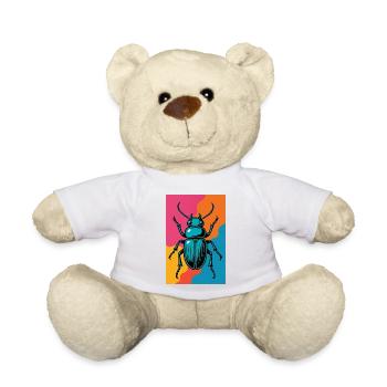 Insect Pop Art Retro - Teddy Bear - white - Front