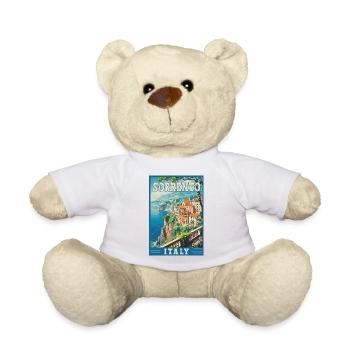 Sorrento Italy Mediterranean Paradise Travel Art - Teddy Bear - white - Front