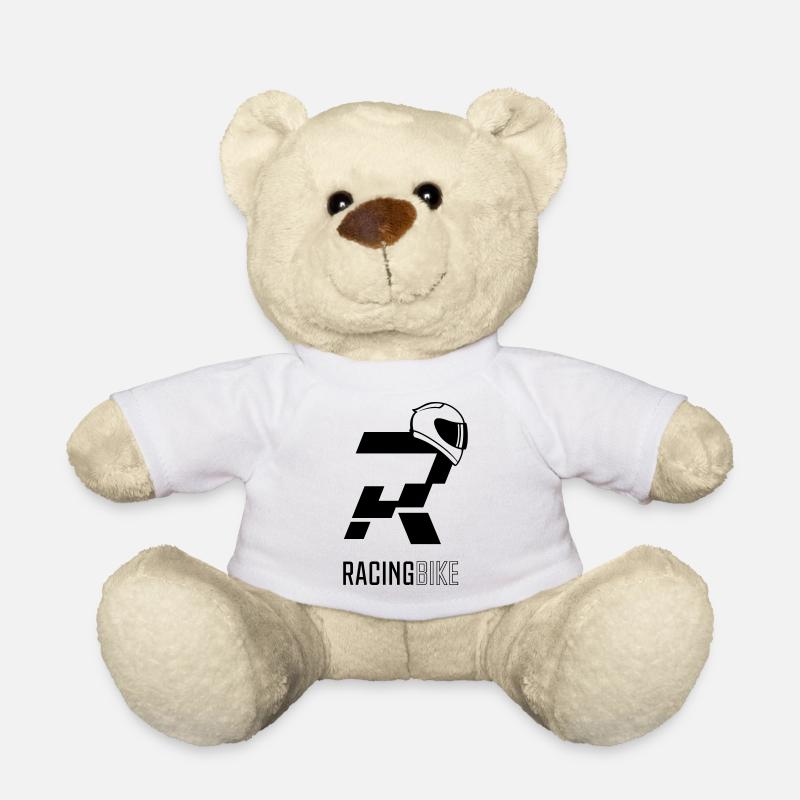 RACING_BIKE02 - Teddy Bear - white