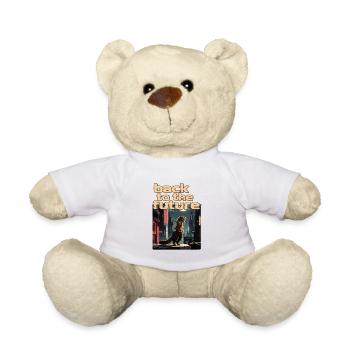 Sci Fi Cyberpunk Illustration - Teddy Bear - white - Front