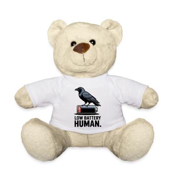 Raven über niedrige Batterie - Teddy - Weiß - Vorne