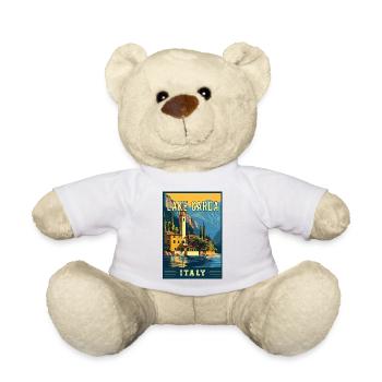 Explore Beauty of Lake Garda in Italy - Teddy Bear - white - Front