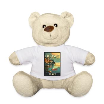 Discover Beauty of Lake Garda in Italy - Teddy Bear - white - Front
