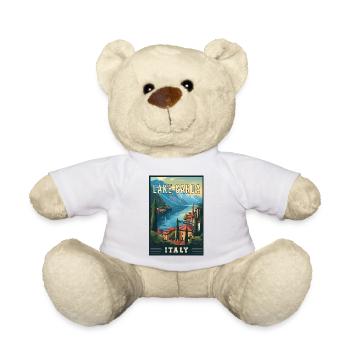 Experience Beauty of Lake Garda in Italy - Teddy Bear - white - Front