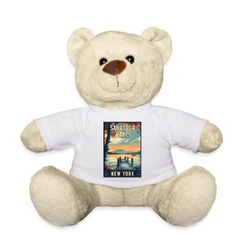Experience Saratoga Lake In New York State - Teddy Bear - white - Front