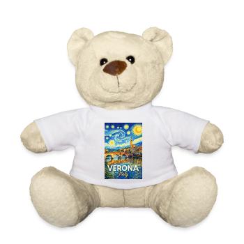 Verona, Italy. - Teddy Bear - white - Front