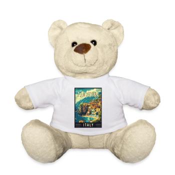 Explore Beauty of Taormina in Italy - Teddy Bear - white - Front