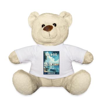 Experience Paros In Greece Mediterranean Paradise - Teddy Bear - white - Front