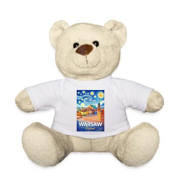 Warsaw, Poland - Teddy Bear - white - Front