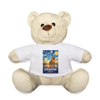 Cracovie, Pologne - Nounours - blanc - Devant