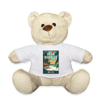 Experience Paradise on Isla Holbox in Mexico - Teddy Bear - white - Front