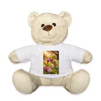 Chico11: Beginning of Spring with Flower 2026 - Teddy Bear - white - Front