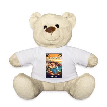 Explore Mediterranean Charm of Alicante in Spain - Teddy Bear - white - Front
