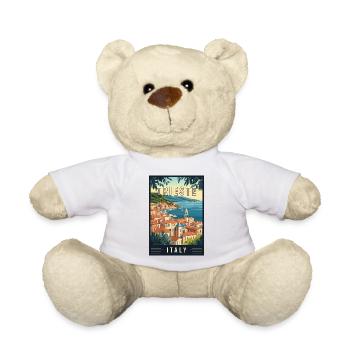 Experience the Adriatic Gem Trieste in Italy - Teddy Bear - white - Front