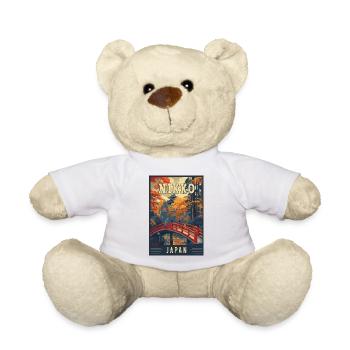 Discover Tranquility of Nikko in Japan - Teddy Bear - white - Front