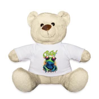 Crazy Frog Pop Art - Teddy Bear - white - Front