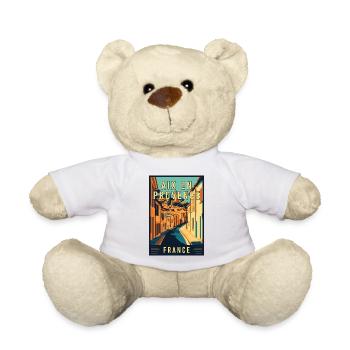 Discover Charming Aix-en-Provence in France - Teddy Bear - white - Front
