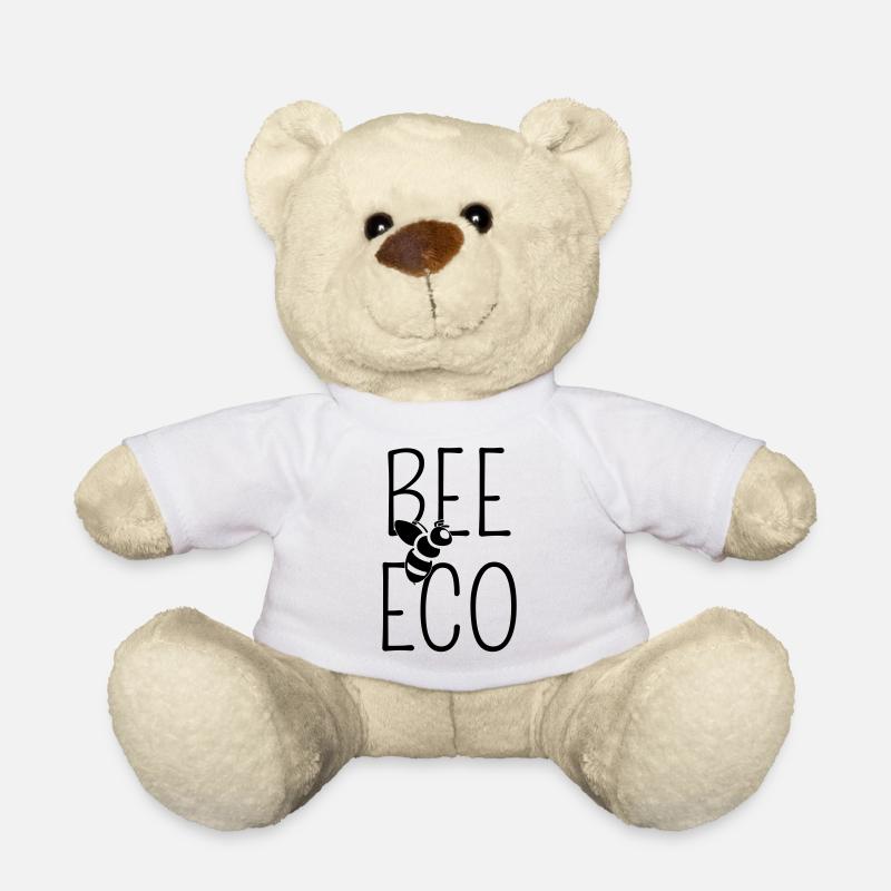 Bee Bee Eco Minimalist Low Tech - Teddy Bear - white