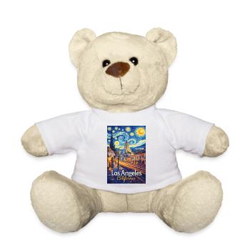 Los Angeles, California - Teddy Bear - white - Front