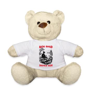 Cadeau de Koi Papa Japon Koi pour Papa - Nounours - blanc - Devant