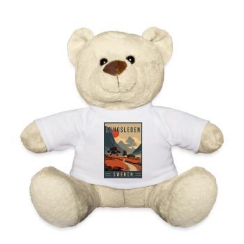 Explore Hiking Trails of Kungsleden in Sweden - Teddy Bear - white - Front