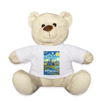 Pittsburgh, Pennsylvanie - Nounours - blanc - Devant