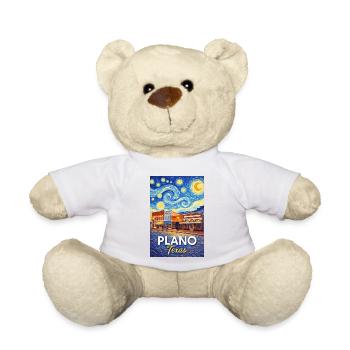 Plano, Texas - Teddy Bear - white - Front