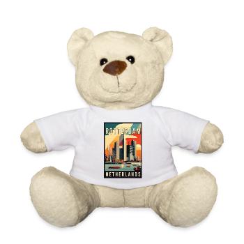 Experience Stunning Rotterdam in Netherlands - Teddy Bear - white - Front