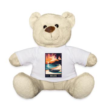 Discover Tropical Paradise of Belize - Teddy Bear - white - Front